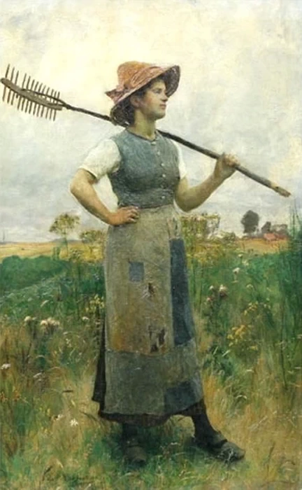 Ragazza nei campi